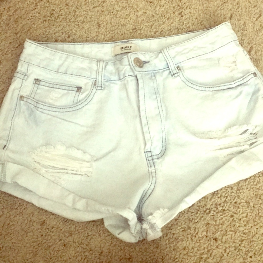 Light blue forever 21 shorts